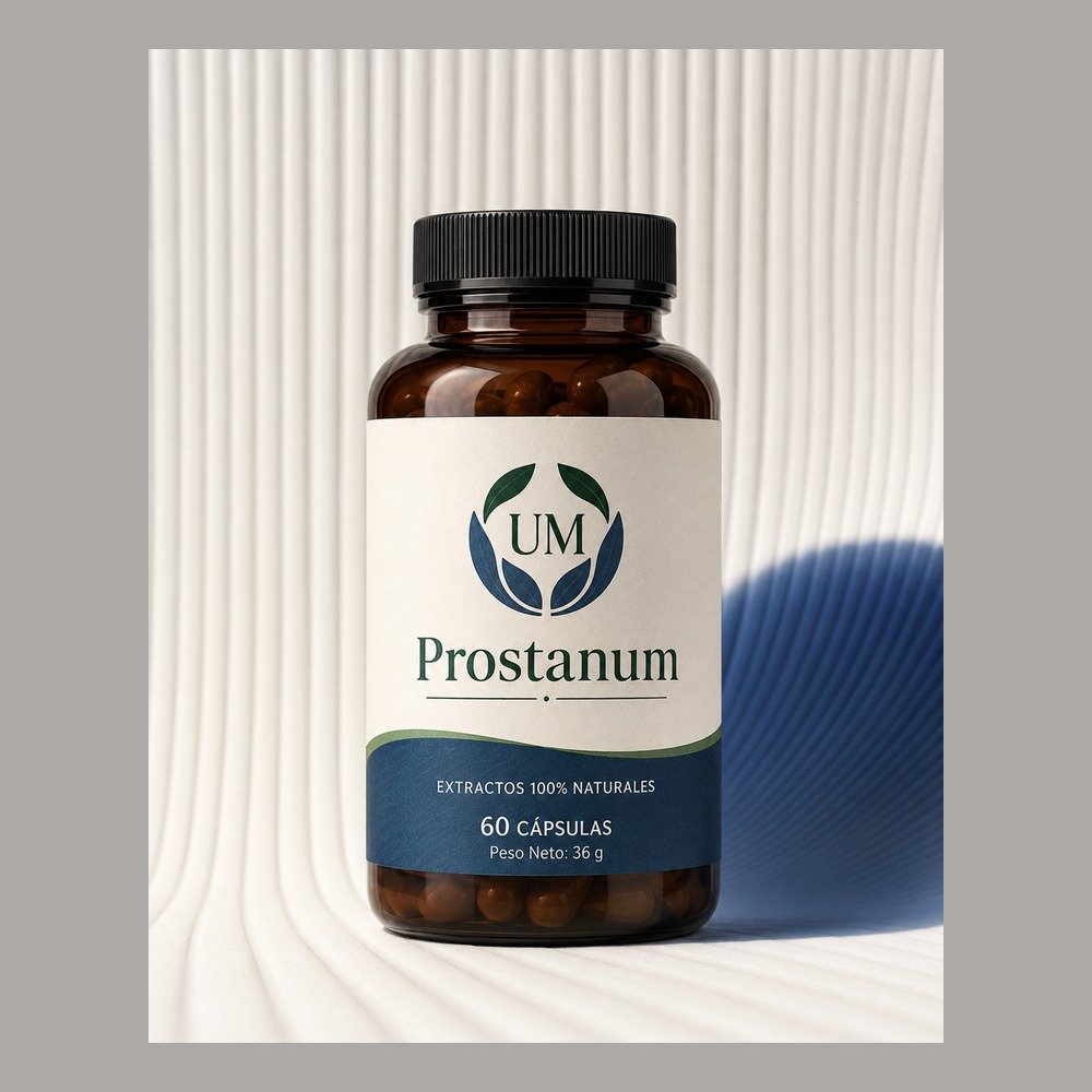 Envase de Prostanum con etiqueta legible